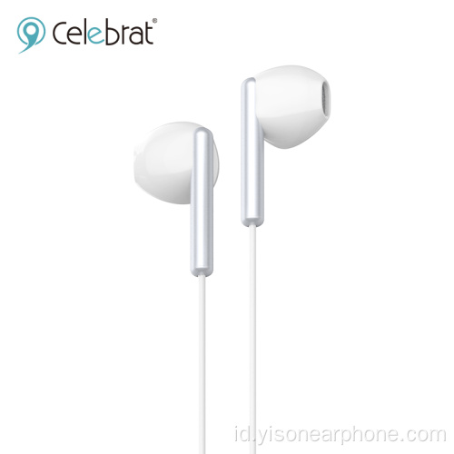 Yison terlaris telinga datar earphone kabel murah